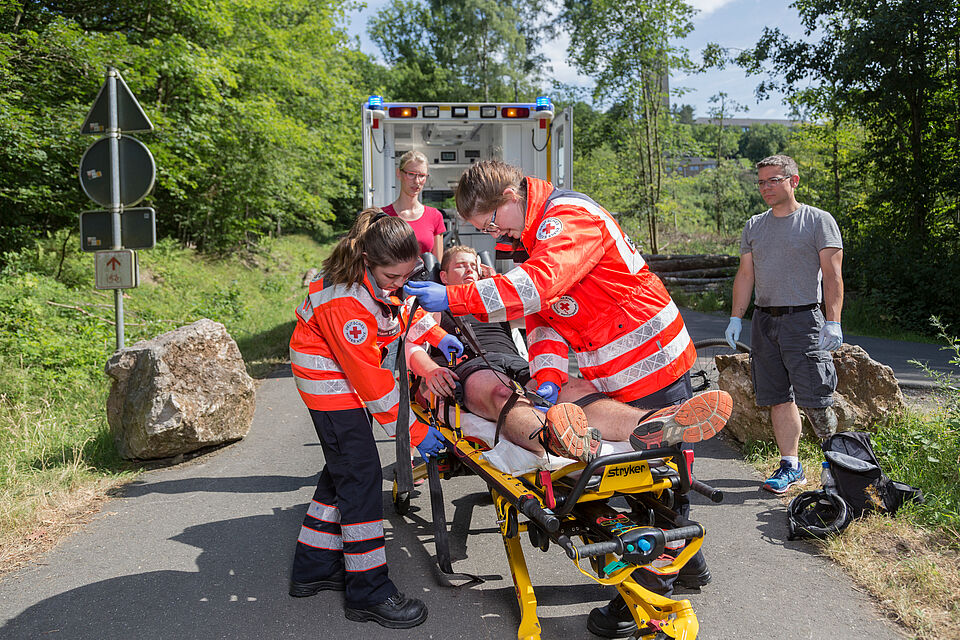 Rettungsdienst Einsatz im Sommer