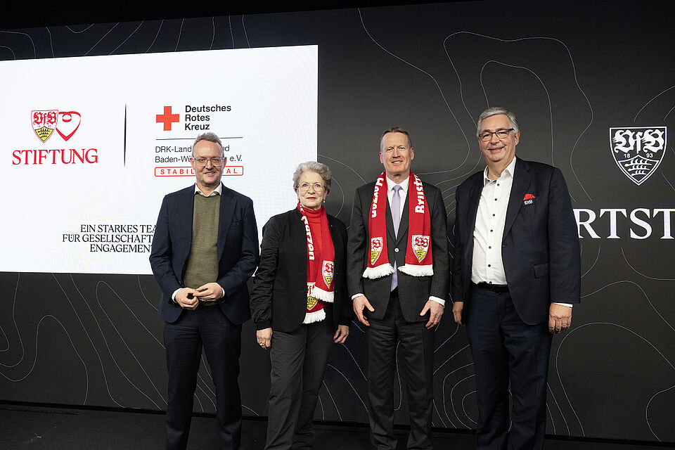 DRK x VfB Stiftung: Verkündung Kooperation